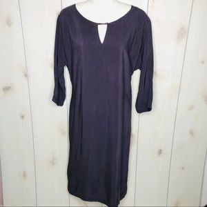 Humanoid Plum Purple Shirt Shift Dress